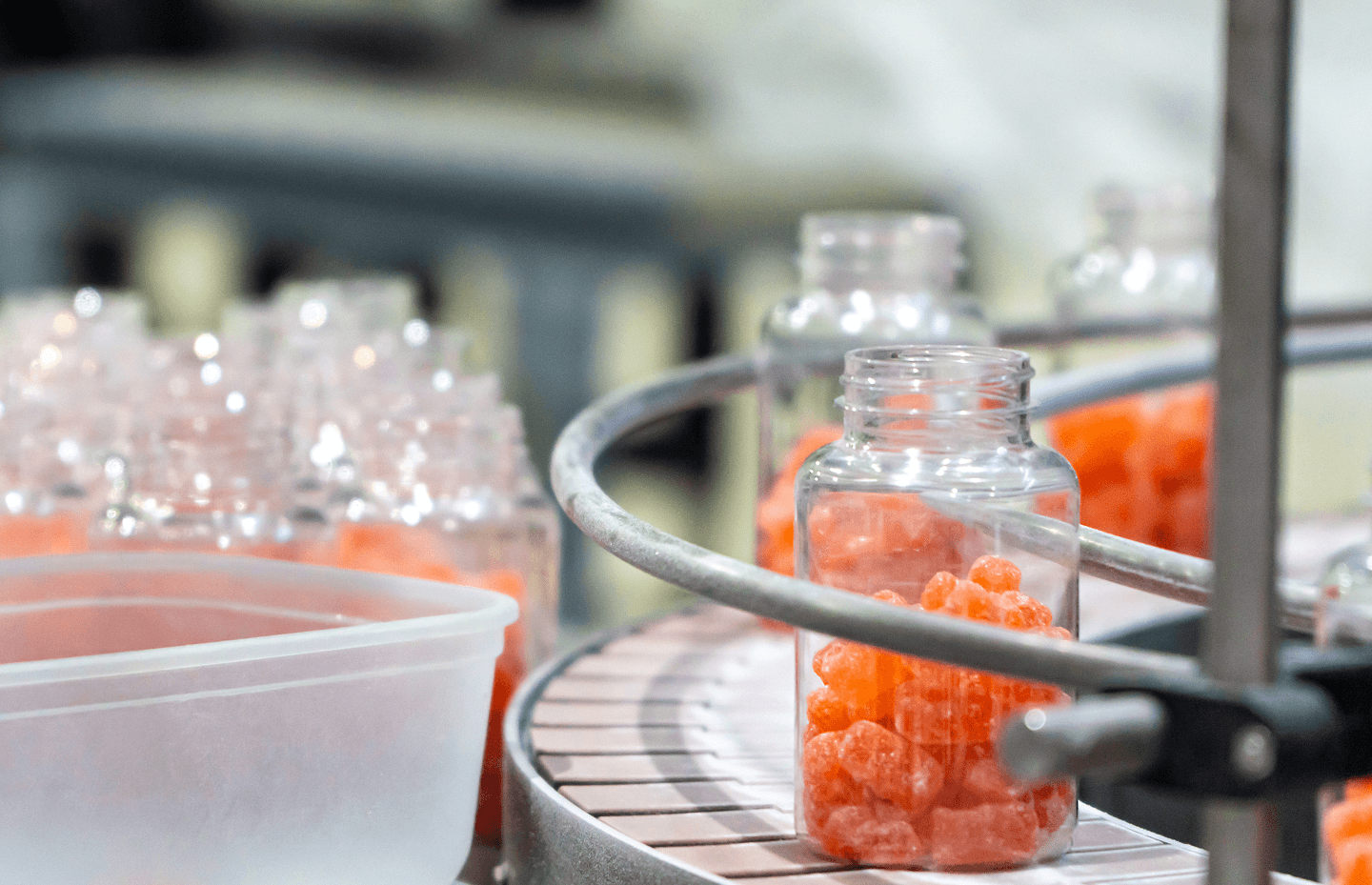 Colorful gummies background